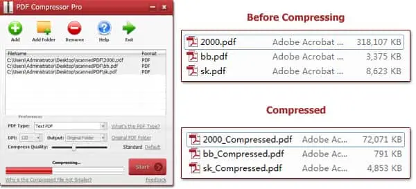 PDF Compressor Screenshot 2