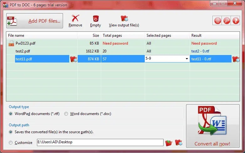 PDF Helper PDF To DOC Screenshot 1