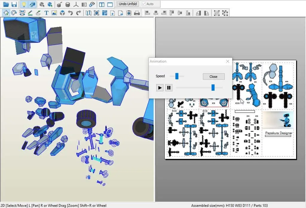 Pepakura Designer Screenshot 2