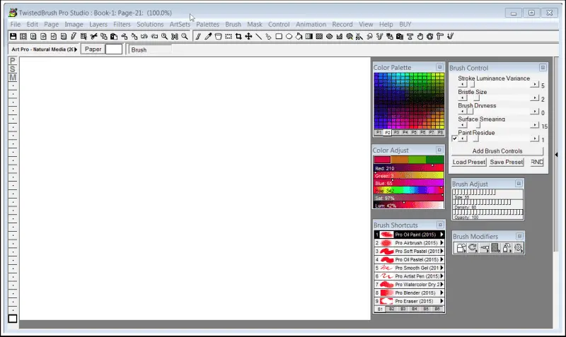 Pixarra TwistedBrush Pro Studio Screenshot 1