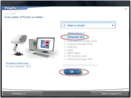 PrivaZer PC Cleaner Screenshot 1