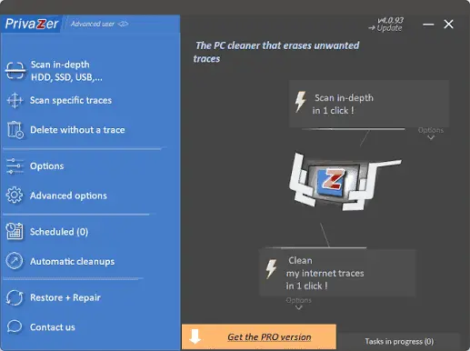 PrivaZer PC Cleaner Screenshot 2