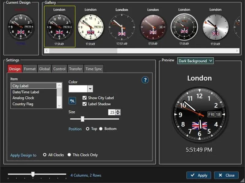 Programming.de Sharp World Clock Screenshot 1