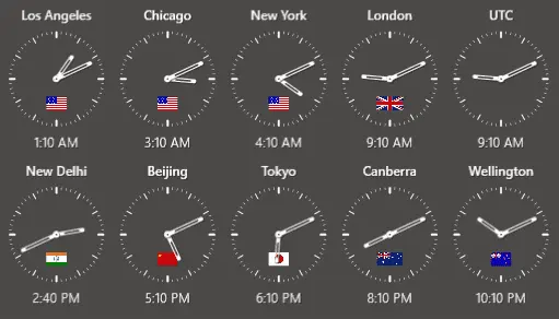 Programming.de Sharp World Clock Screenshot 2