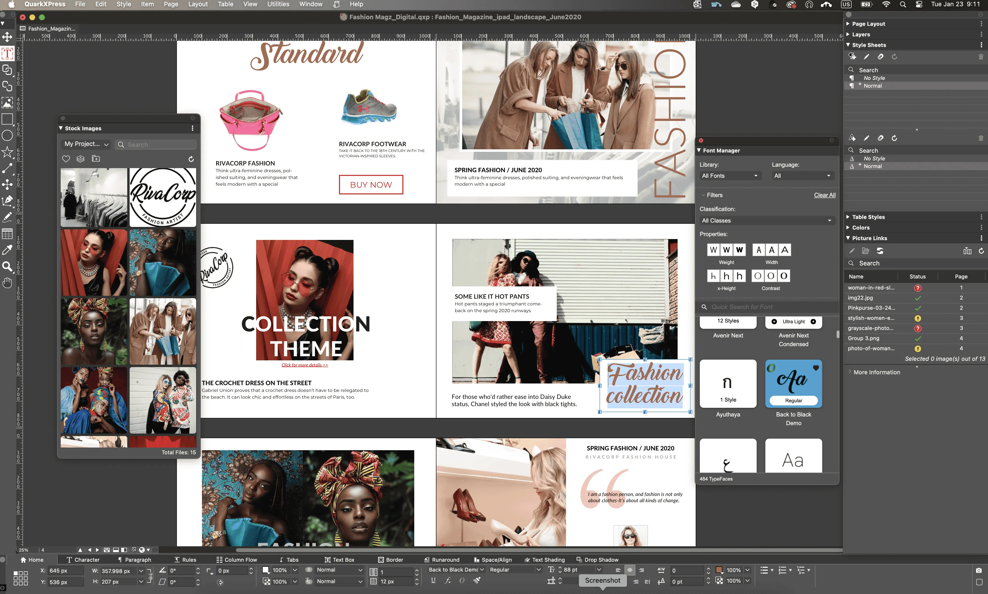 QuarkXpress Screenshot 1
