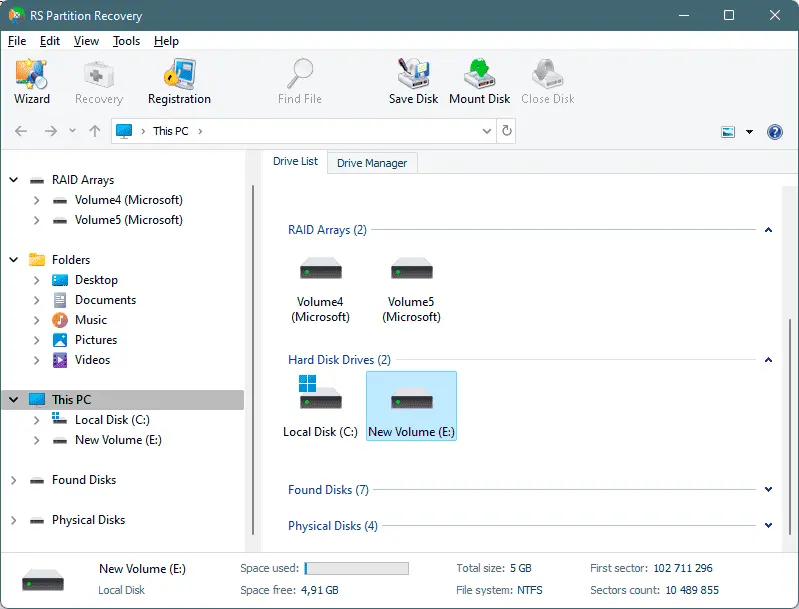 RS Partition Recovery Screenshot 1