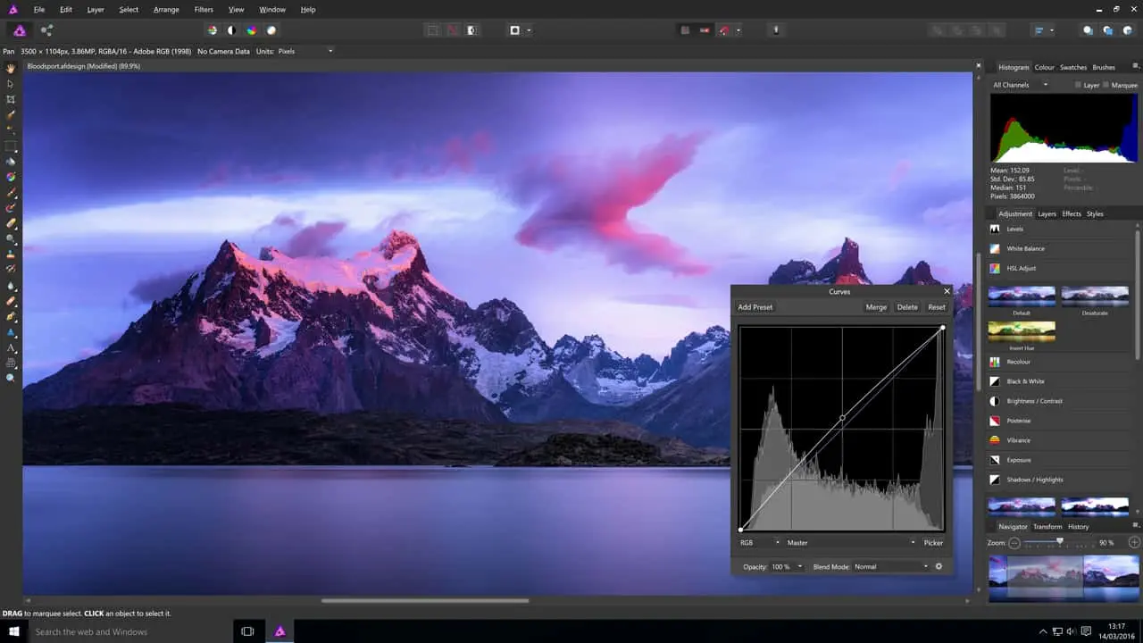 Serif Affinity Photo Screenshot 1