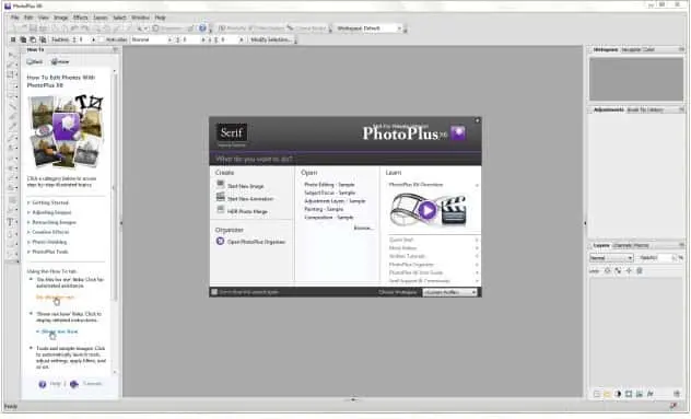 Serif Photo Plus Screenshot 1