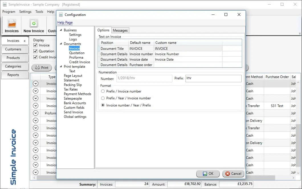 Simple Invoice Screenshot 2