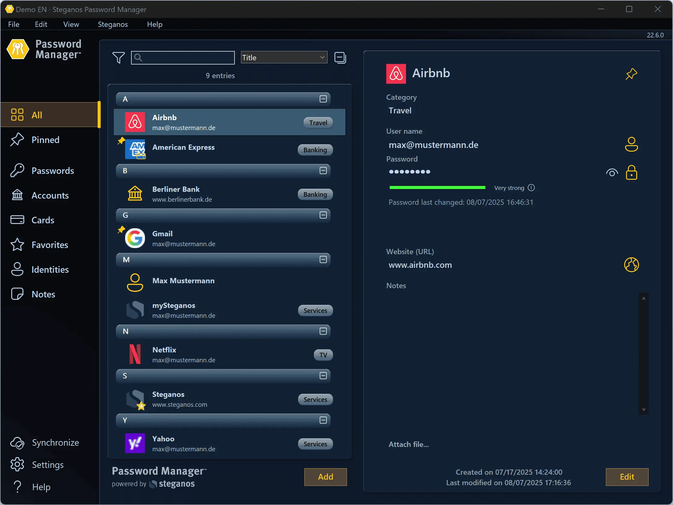 Steganos Privacy Suite Screenshot 1