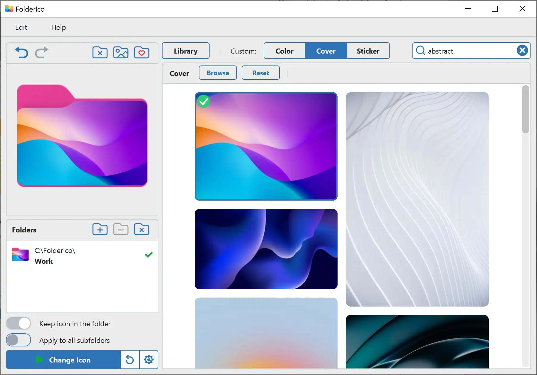 Teorex FolderIco Screenshot 2