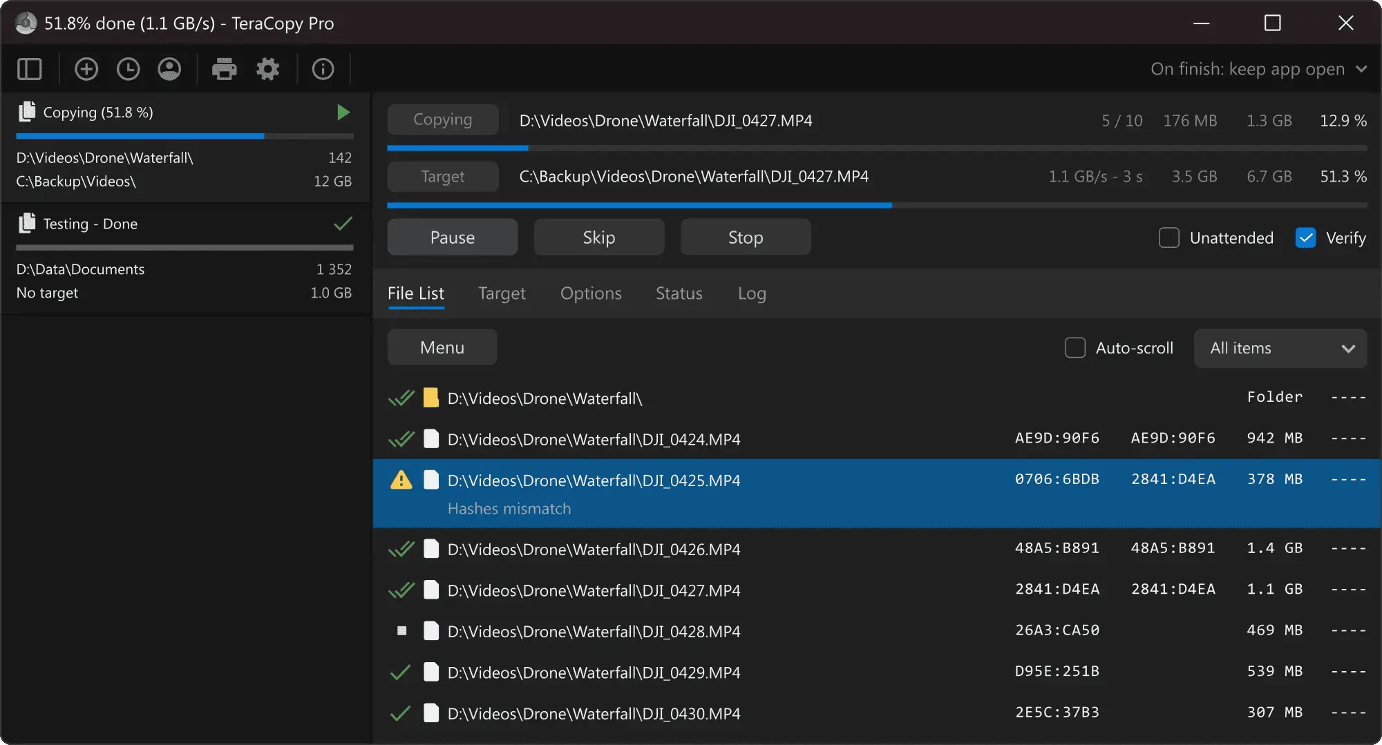 TeraCopy Pro Screenshot 2