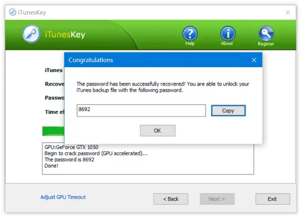 Top Password iTunes Key Screenshot 2