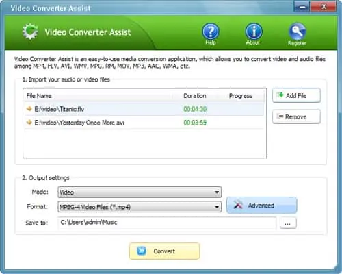 Top Password Video Converter Assist Screenshot 1