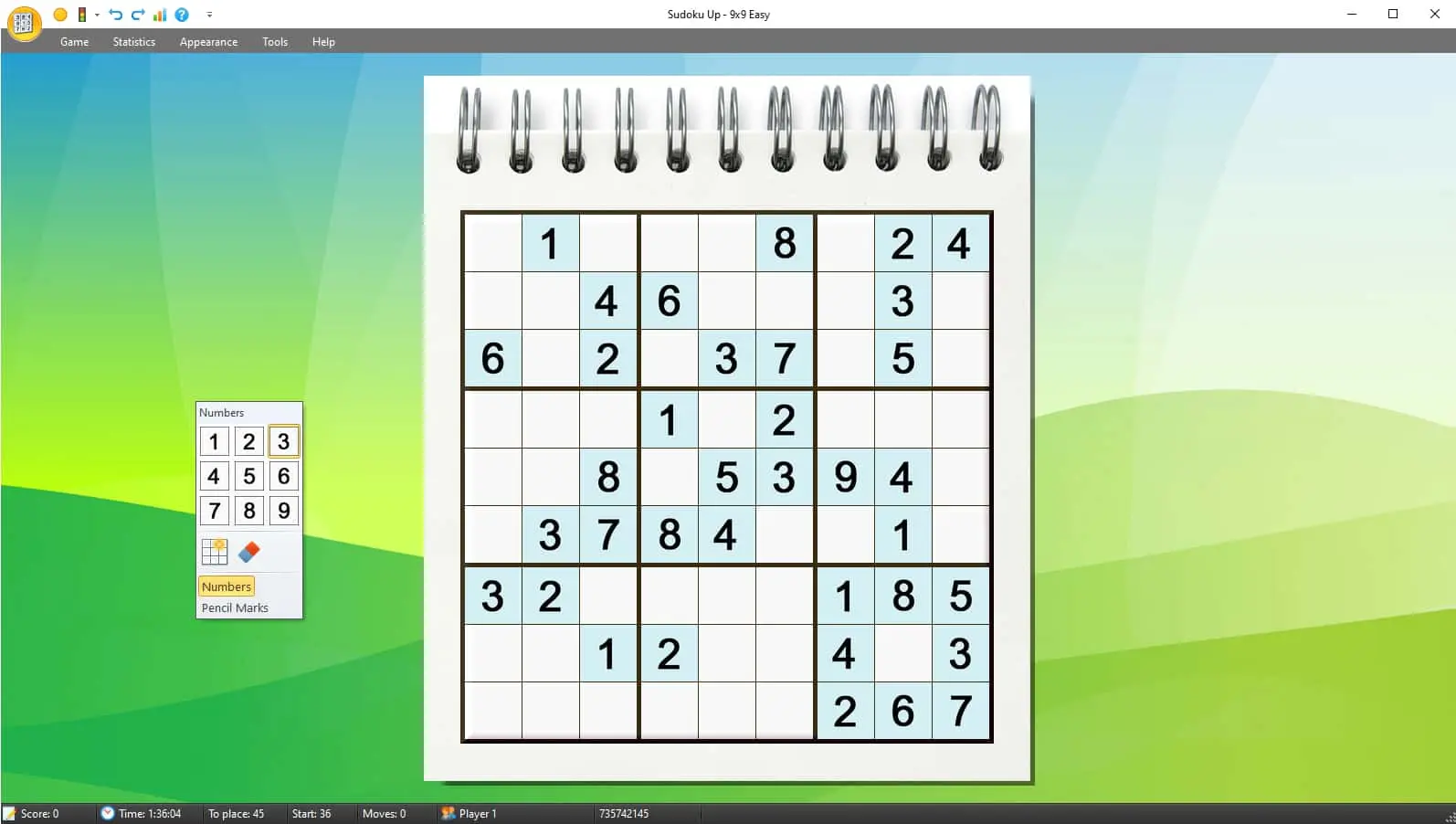 TreeCard Games Sudoku Up Screenshot 1