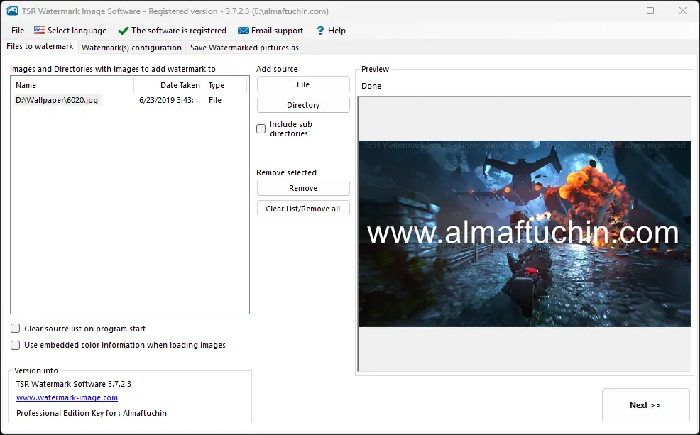 TSR Watermark Image Screenshot 1