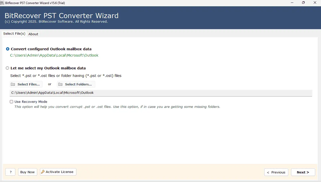 Turgs PST Wizard Screenshot 2