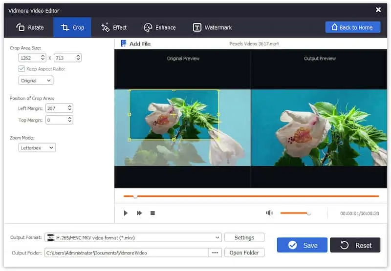 Vidmore Video Editor Screenshot 2
