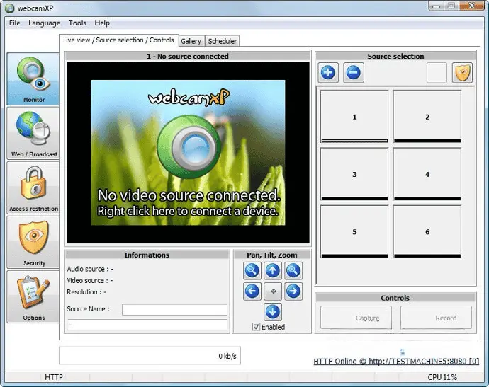 WebcamXP Webcam 7 Screenshot 1