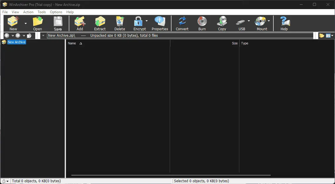 Win Archiver Screenshot 1