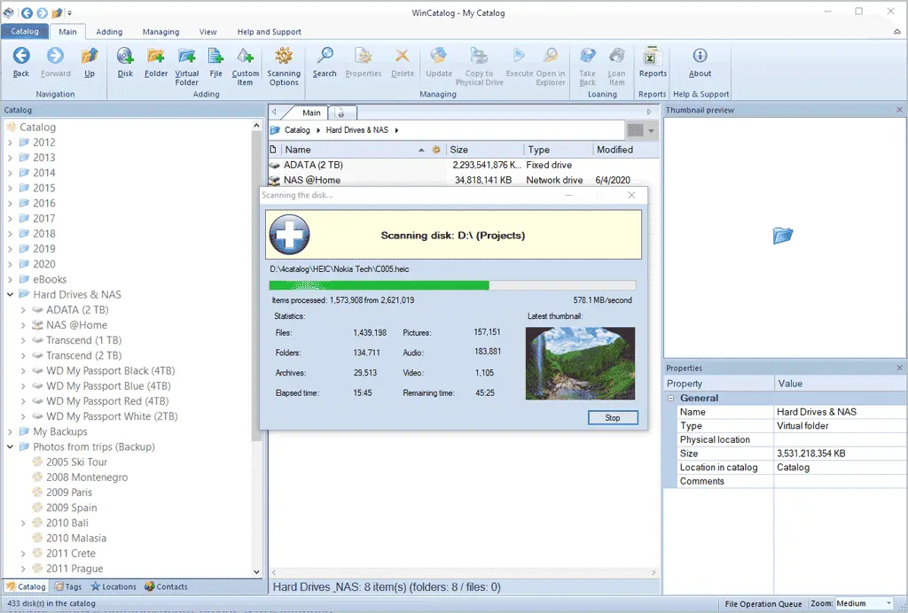 Win Catalog Screenshot 1