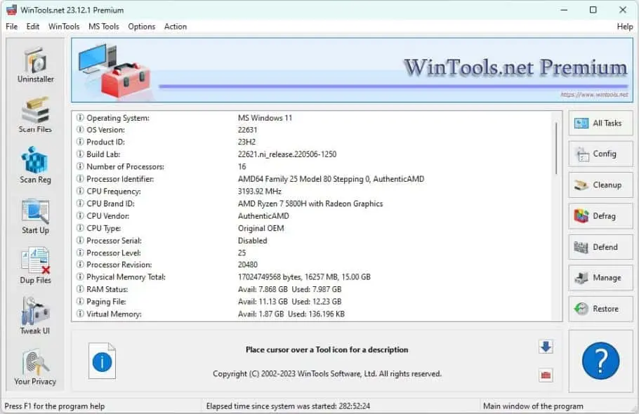 WinTools.Net Screenshot 3