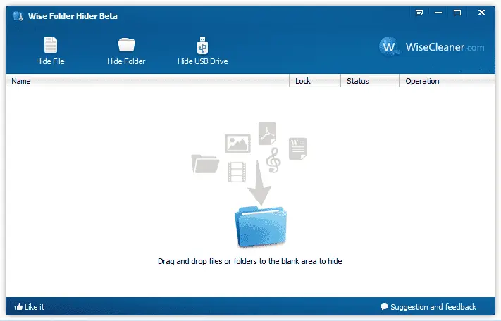 Wise Folder Hider Screenshot 1