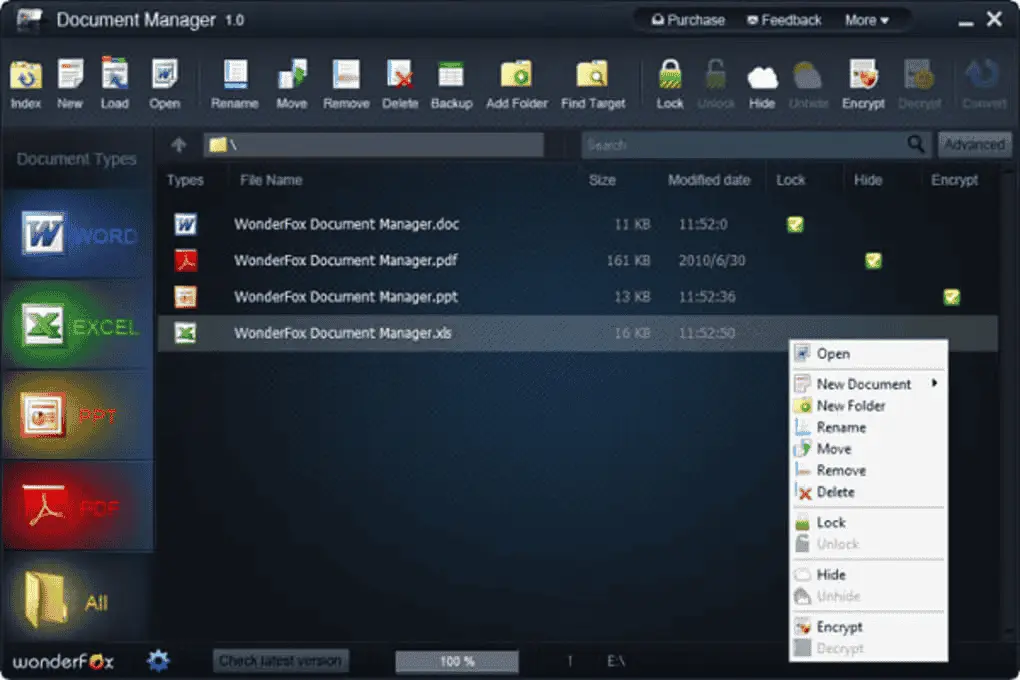 Wonderfox Document Manager Screenshot 1