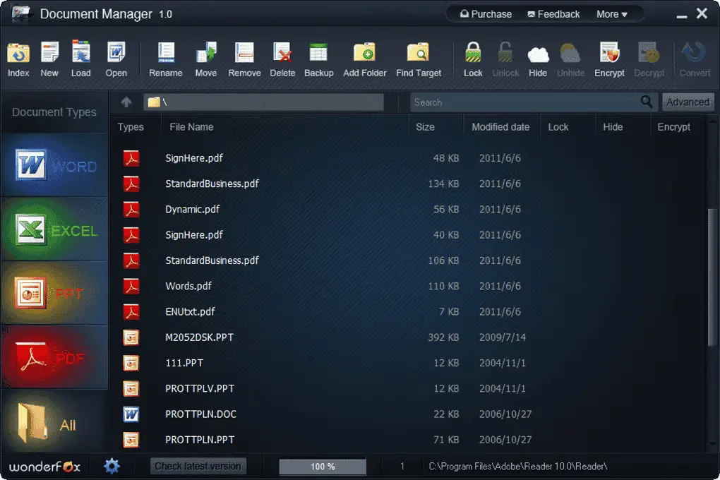 Wonderfox Document Manager Screenshot 2