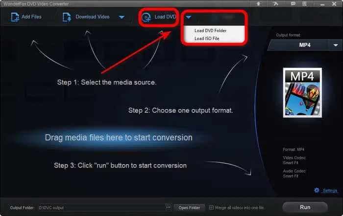 Wonderfox DVD Video Converter Screenshot 1